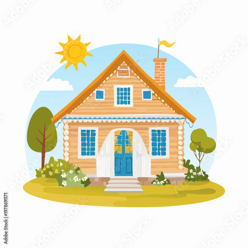 Natürliche Schönheit im Dorf