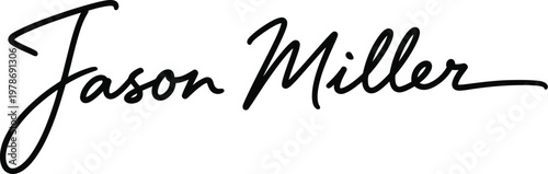 A signature of Jason Miller written in black cursive script on a white background