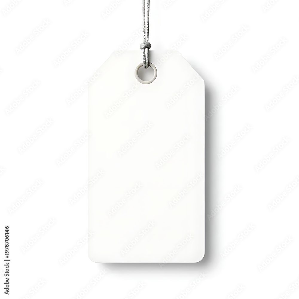Fototapeta premium label tag blank for meat distribution isolated on white background