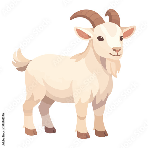 Farm Animal Goat Character illustration for Mascot or logo