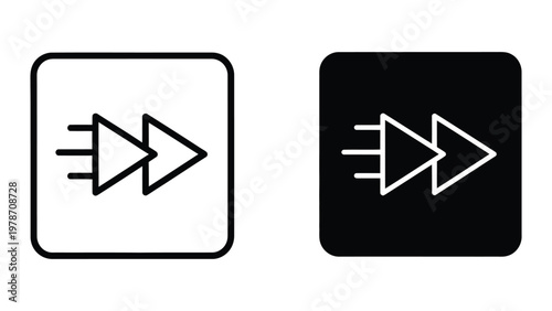 Contrast comparison of a directional signal icon on different background colors