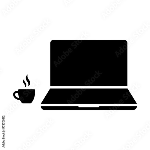 Laptop and coffee break, a digital detox