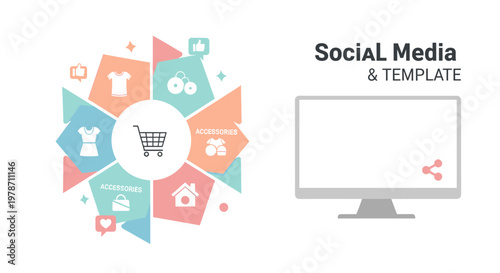 Playful and modern geometric shapes create a bright, optimistic corner design. Ideal for website backgrounds, marketing materials, and social media po