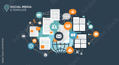 A calming, deep blue gradient background evokes feelings of trust and stability, perfect for website design, branding, or corporate presentations.