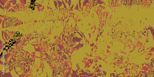 Wallpaper Mural Modern Abstract Vector Background Featuring Grungy Textured Overlays and Yellow Organic Patterns for Creative Design Projects Torontodigital.ca