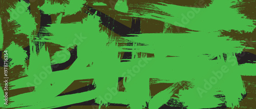 Wallpaper Mural Abstract Grunge Vector Background with Vibrant Neon Green and Black Brush Strokes for Modern Design Projects Torontodigital.ca