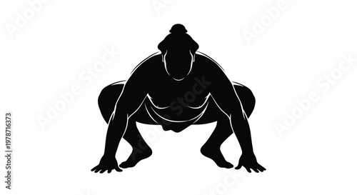 Black silhouette of a woman in a yoga pose