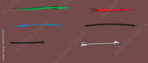 Wallpaper Mural Collection of colorful directional arrows and pointers in various styles for infographic and web design elements Torontodigital.ca