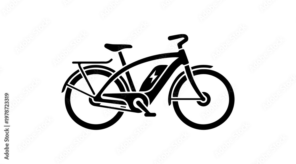 Fototapeta premium electric bike icon