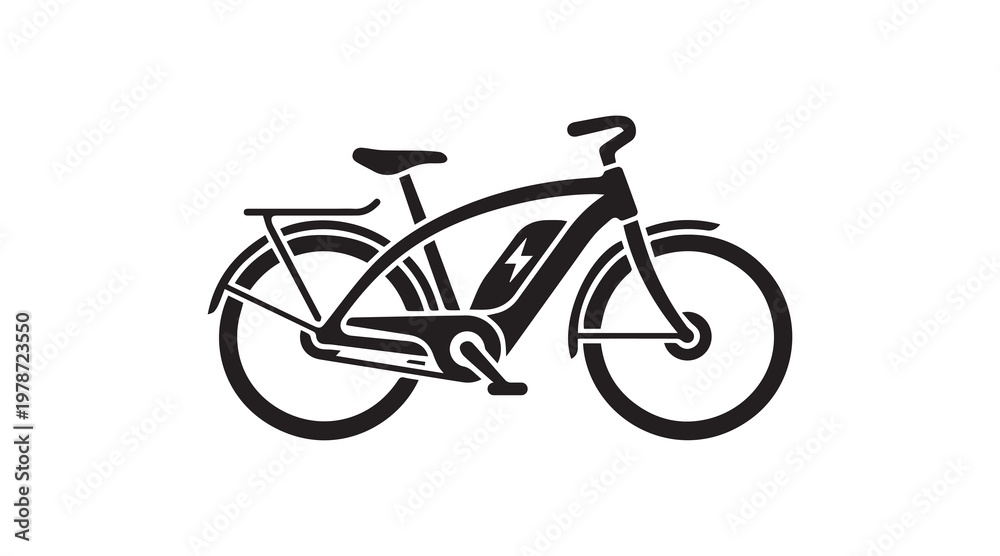 Fototapeta premium electric bike icon