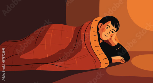 A man lying in bed with a pillow under his head