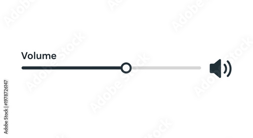 Sound Volume Control Button Icon.