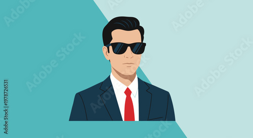 Businessman in Sunglasses and Suit