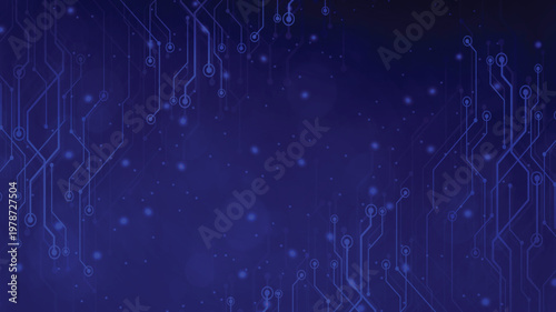 Technology digital futuristic internet network connection dark black background