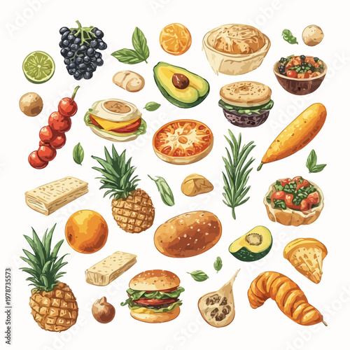Food Pattern Design Very Cool