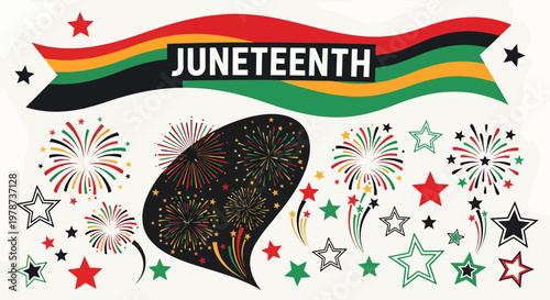 Banner Icon Set, Festive Event and Celebration Design Elements