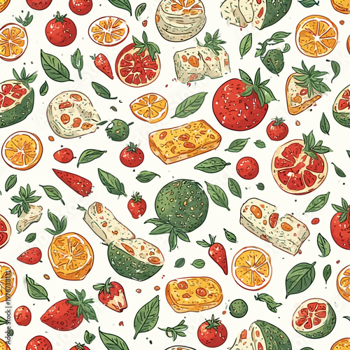 Food Pattern Design Very Cool