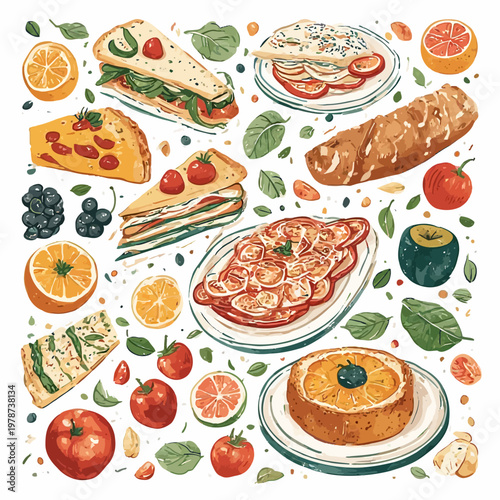 Food Pattern Design Very Cool