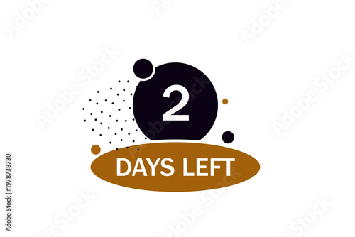One day left countdown icon, professional vector illustration of a limited time offer and deadline reminder.creative symbol for flash sales, last minute deals, and urgent marketing.
