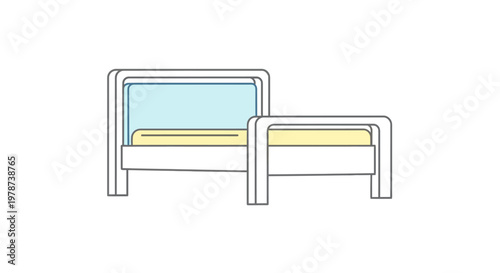 Simple modern bed frame design.