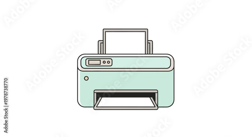 Inkjet Printer Office Equipment Device.