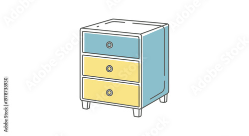 Small Two Drawer Nightstand Furniture.