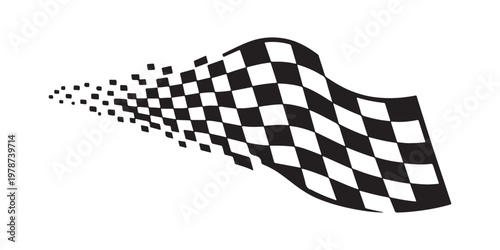Racing care and race car stripes set. Checkered flag, start and finish line, motocross labels, dynamic lines, motoresport, racing stripe speed, sport decals, tuning stickers, speed motion elements