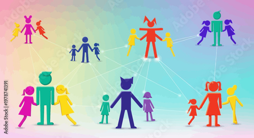 Diverse people connect in harmony