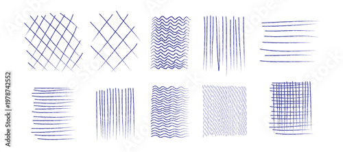 Messy pen scratch Ballpen zigzag squiggles grunge lines and circles Freehand chaotic squiggles Abstract scribble marker drawings Sketchy shapes