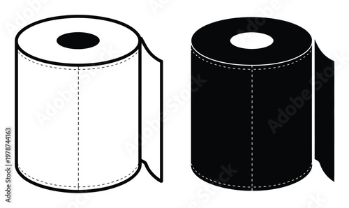 Toilet Paper Roll Vector Illustration
