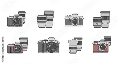 Cameras in a variety of styles.