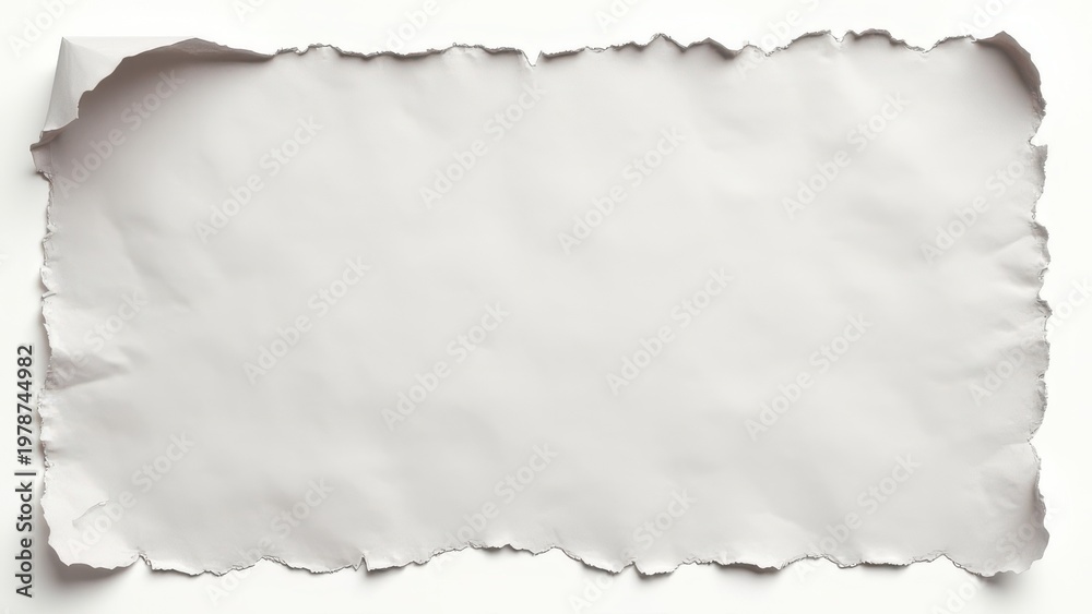 Naklejka premium ripped torn paper edges set isolated with clipping path raw grunge paper texture elements