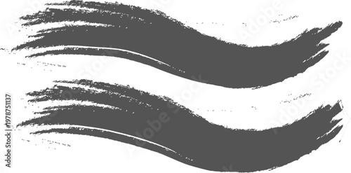 Abstract Grunge Brush Stroke Stock Image, Black Ink Paint Brush Texture for Background, Poster and Creative Graphic Design.