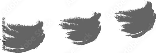 Grunge Brush Stroke Black Ink Paint Texture for Stock, Distressed Brush for Background, Poster, Banner and Creative Graphic Design Vector.