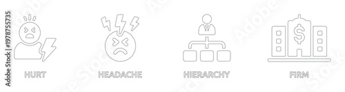 Business and Health Hurt, Headache, Hierarchy, Firm