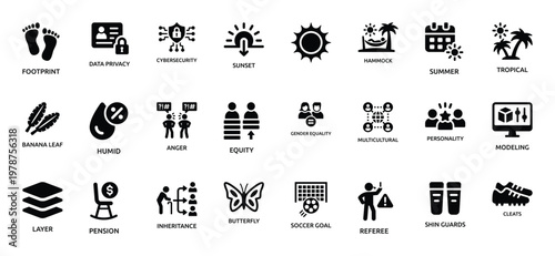 Collection of Diverse Black and White Representing Various Concepts