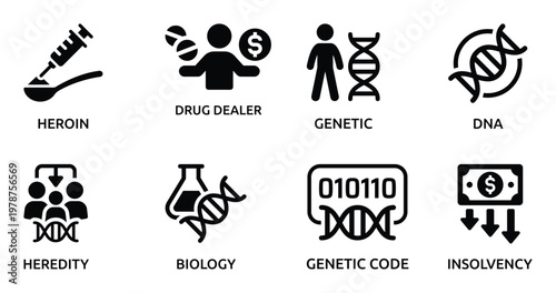 Collection of Representing Science, Health, and Finance Concepts