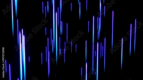 Abstract Neon Vertical Lines Loop