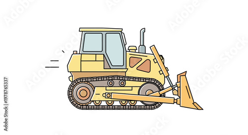 Bulldozer Construction Equipment Heavy Machinery.