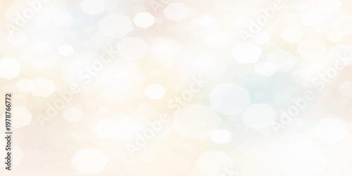 Abstract Christmas bokeh background with soft glowing blurred lights, colorful festive winter decoration and shiny defocused circle pattern background