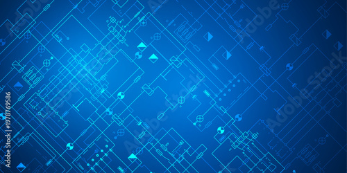Electrical diagram. Technical drawing. Engineering industry. Vector illustration .