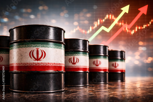 Iranian oil barrels before rising commodity chart