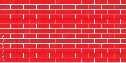 Red and white brick wall background, Modern Desigh Vector Ilustration Eps10