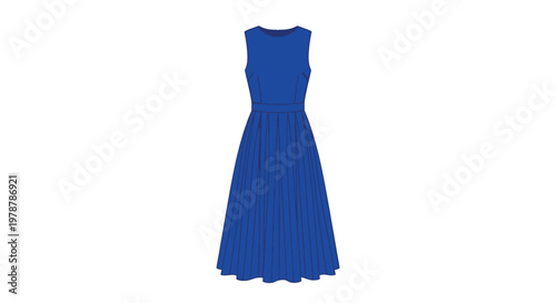 Royal Blue Pleated Evening Dress For Fashion And Formal Events