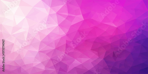 A mesmerizing gradient of interconnected polygons creates a visually stunning and dynamic abstract composition, blending a spectrum of vibrant colors.