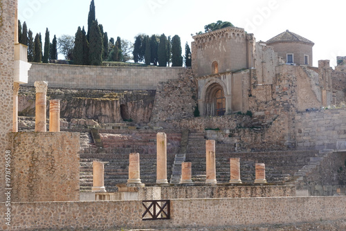 Bild auf Leinwand The Roman Theater in Cartagena, Spain