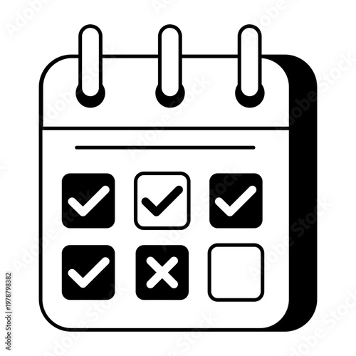 Glyph icon depicting business events and gatherings