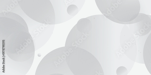 Vector soft gray circles float across a minimalist background, abstract circular pattern with balanced layout, graphic illustration art