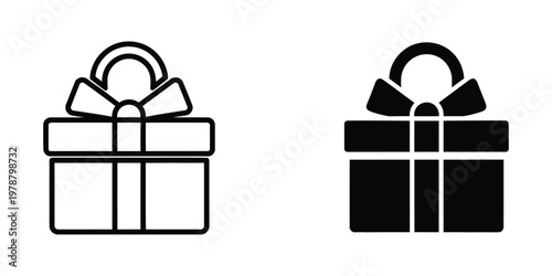 Contrasting gift boxes with different wrapping styles and handle designs