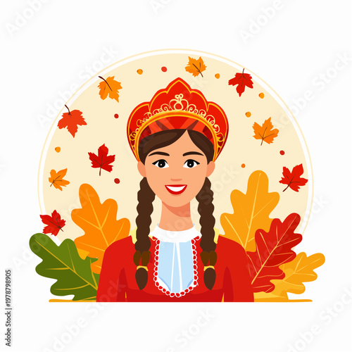 Herbstliches Porträt mit warmen Farben